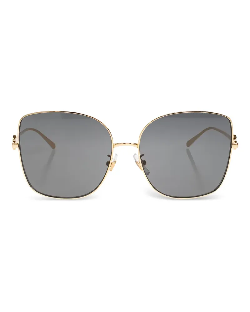 Tory Burch Sonnenbrille mit Oversized-Gestell - Gold Gold