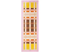 Seidenschal mit Karomuster - Rosa