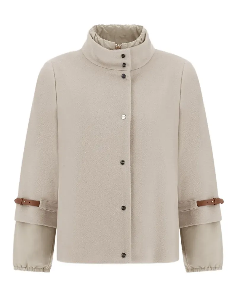 Herno Jacke mit Lederbündchen - Nude Nude