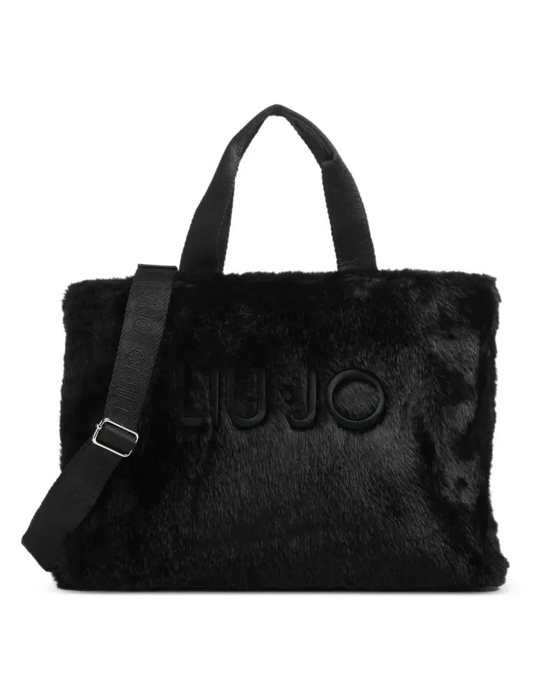 Liu Jo Große Teddy Tote Bag - Schwarz Schwarz
