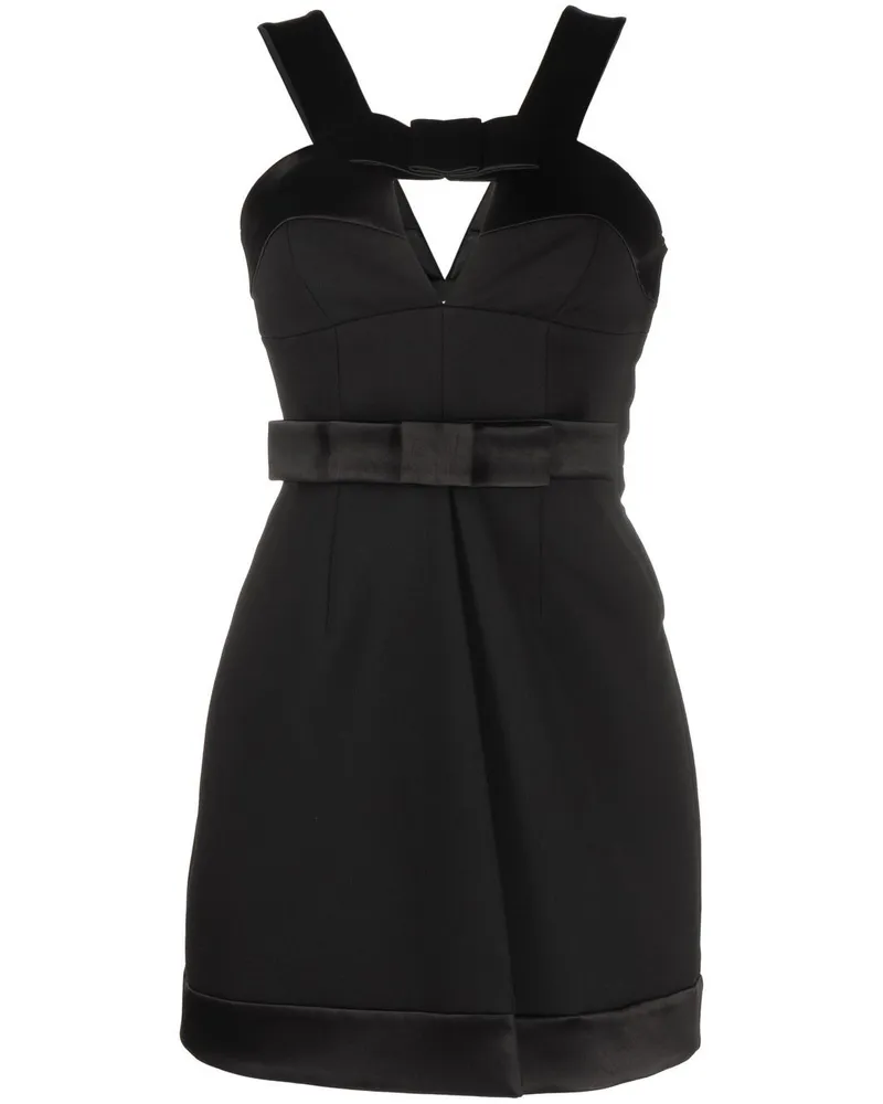 Jil Sander Minikleid mit Schleife - Schwarz Schwarz