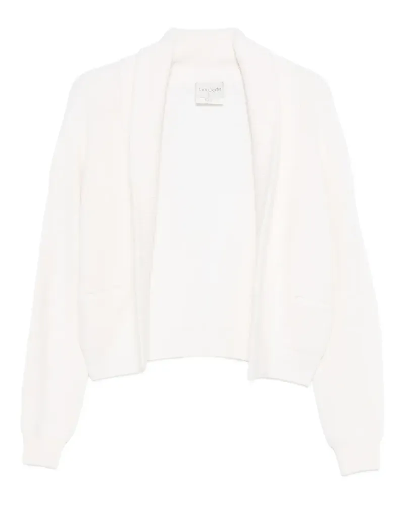 forte_forte open-front cardigan - Weiß Weiß