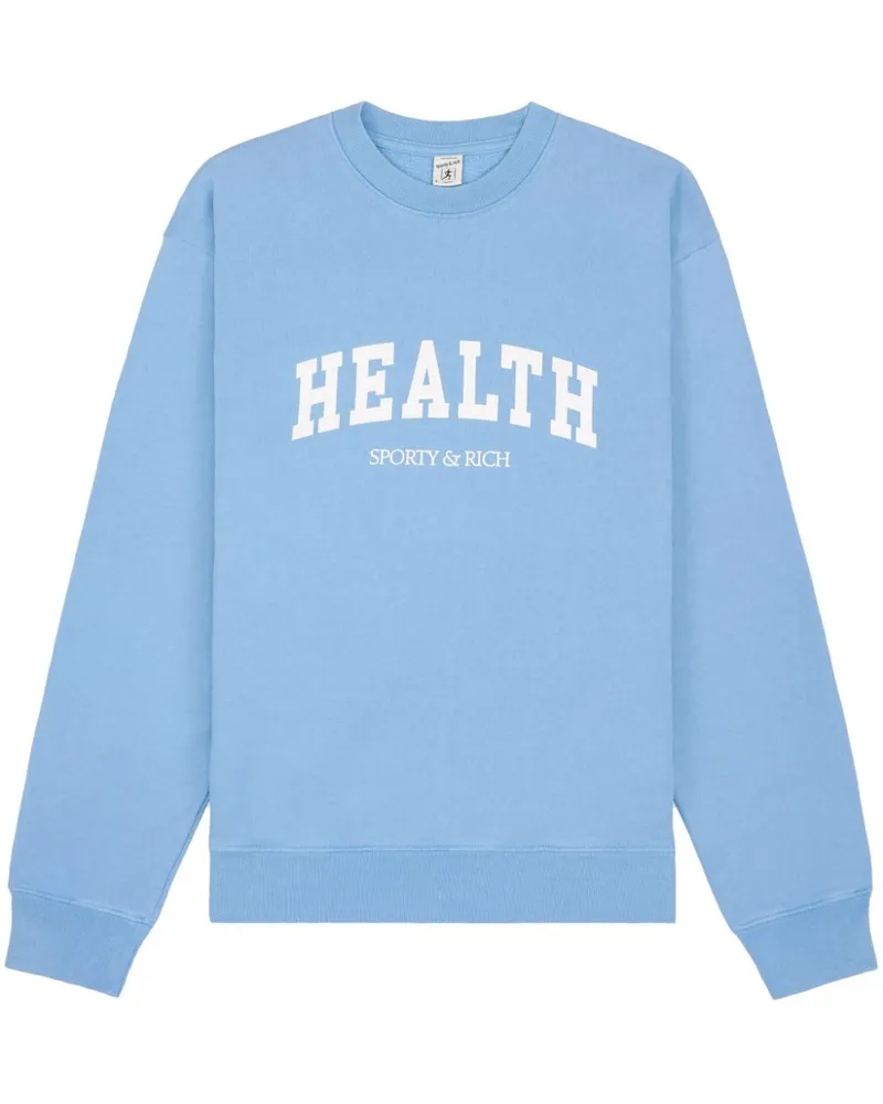 SPORTY & RICH Health Sweatshirt Blau