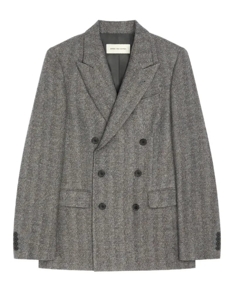 Dries van Noten Doppelreihiges Sakko - Grau Grau