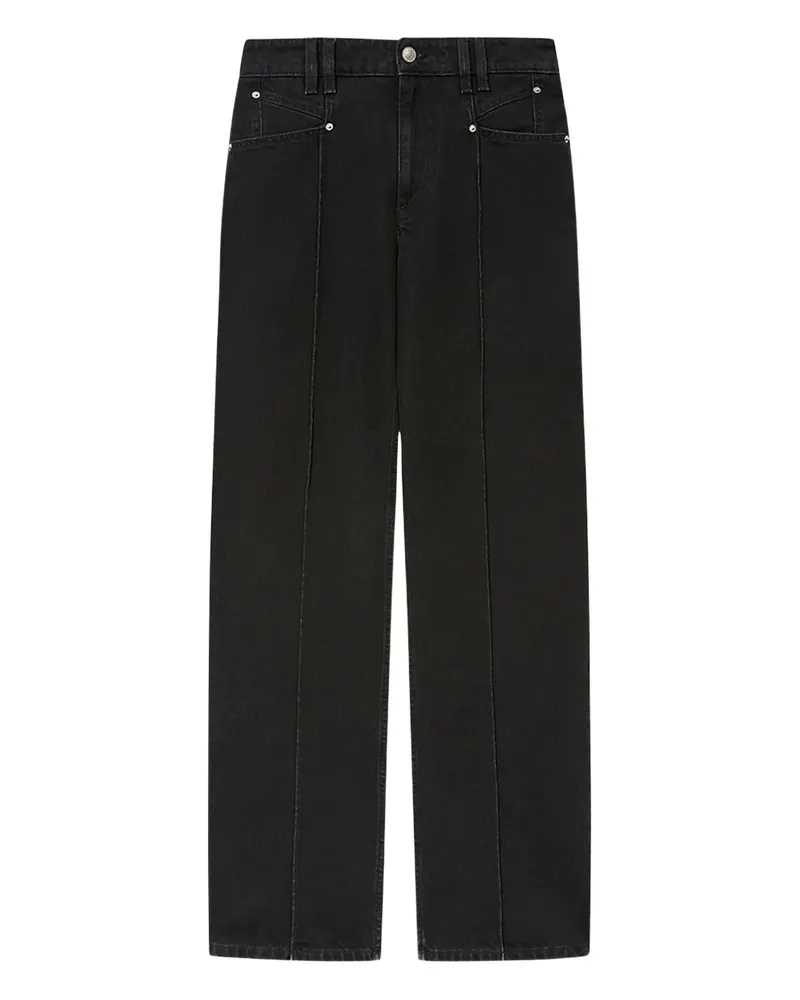Isabel Marant Drolane Jeans mit Nahtdetail - Schwarz Schwarz