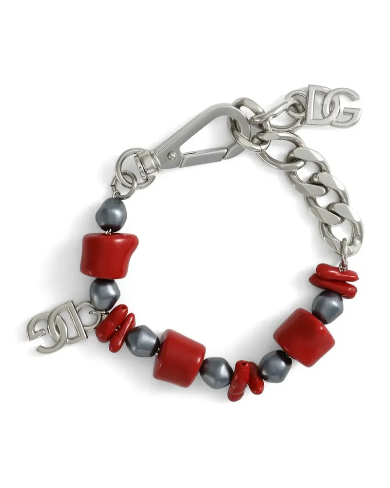 Dolce & Gabbana Armband mit Perlen - Silber Silber