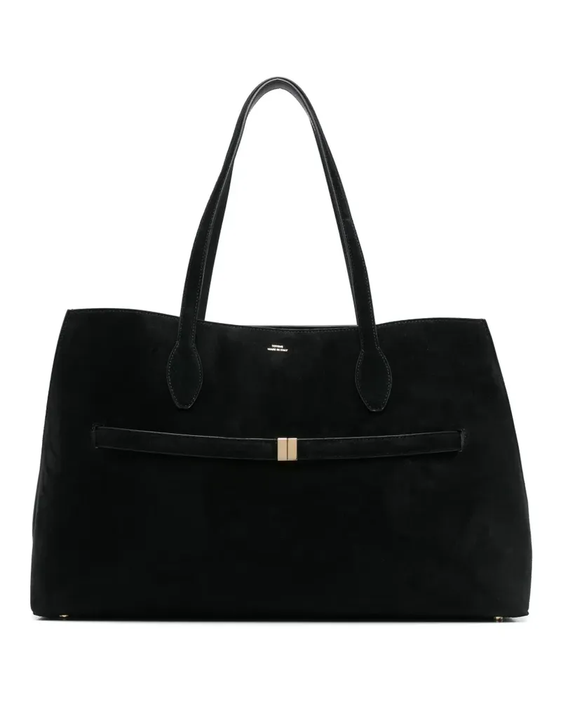 Totême Schultertasche aus Wildleder - Schwarz Schwarz