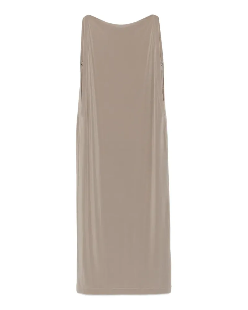 Issey Miyake sleeveless midi dress - Grau Grau