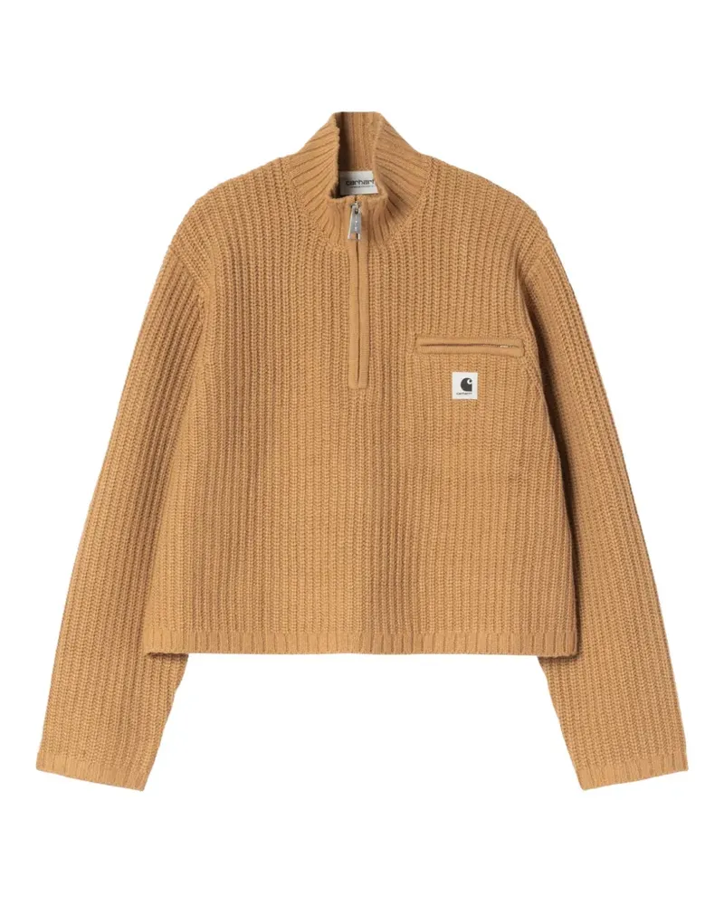 Carhartt WIP Detroit Pullover mit Reißverschluss - Braun Braun
