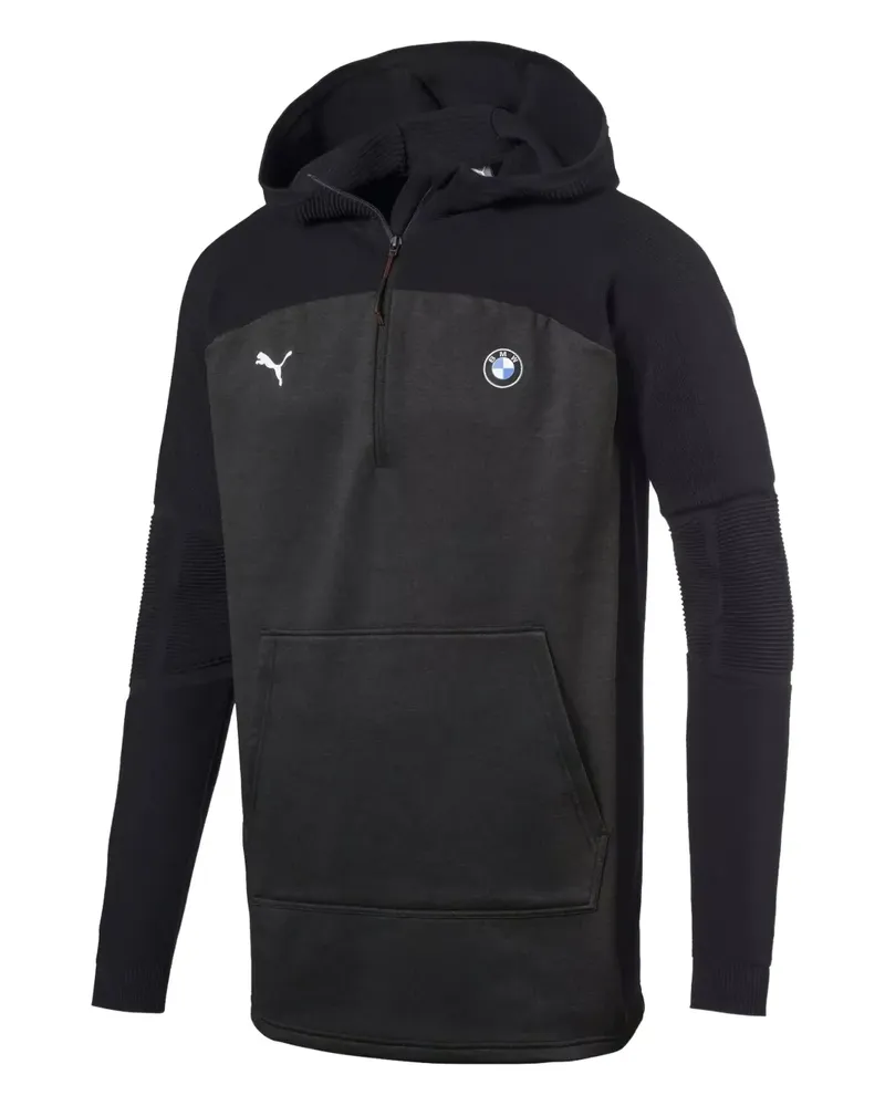 Puma Evoknit Hoodie mit kurzem Reißverschluss - Schwarz Schwarz