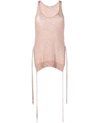 Stella McCartney Tanktop mit Pailletten Rosa