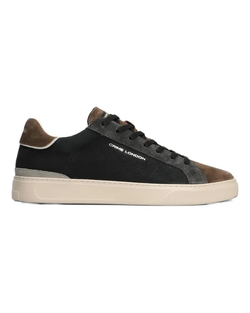Crime Sneakers mit Wildledereinsatz - Schwarz Schwarz