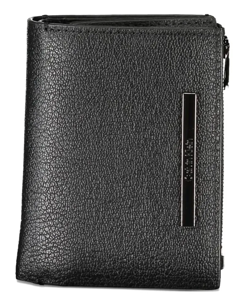 Calvin Klein pebbled-leather wallet - Schwarz Schwarz