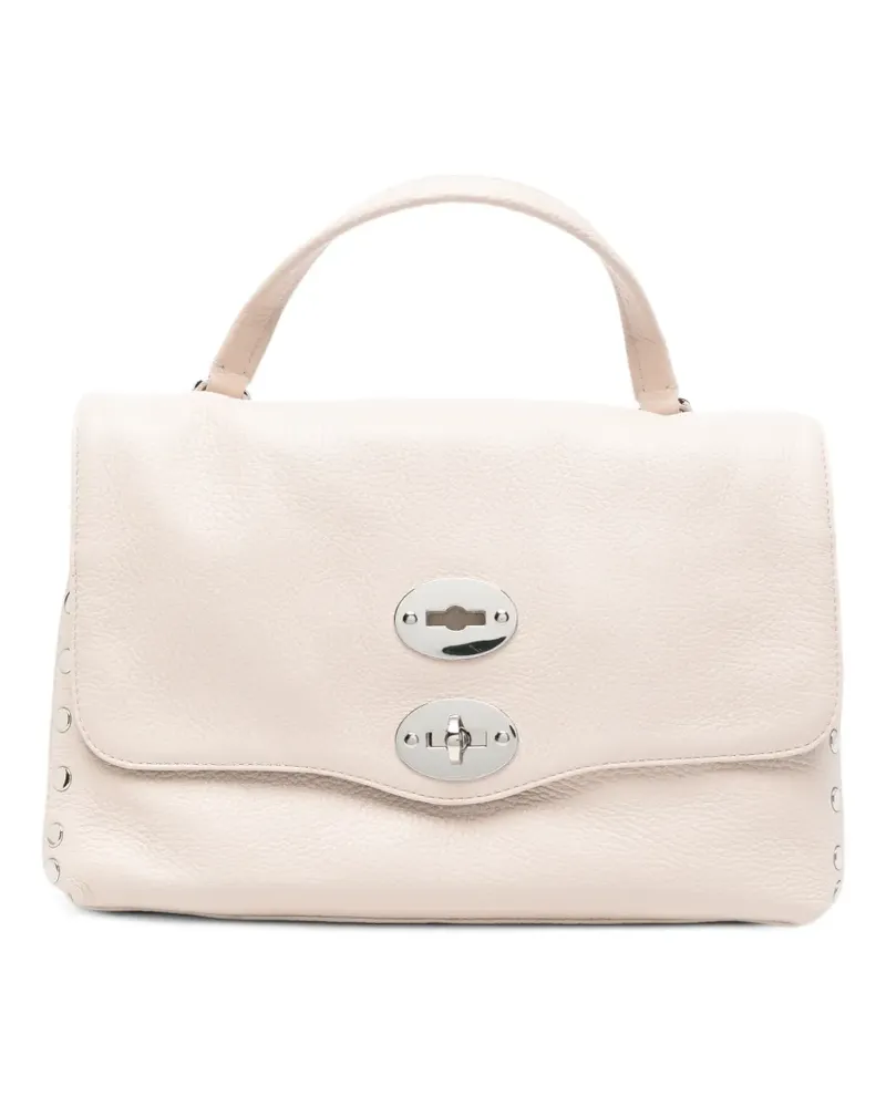 Zanellato Postina stud-embellished leather tote bag - Nude Nude