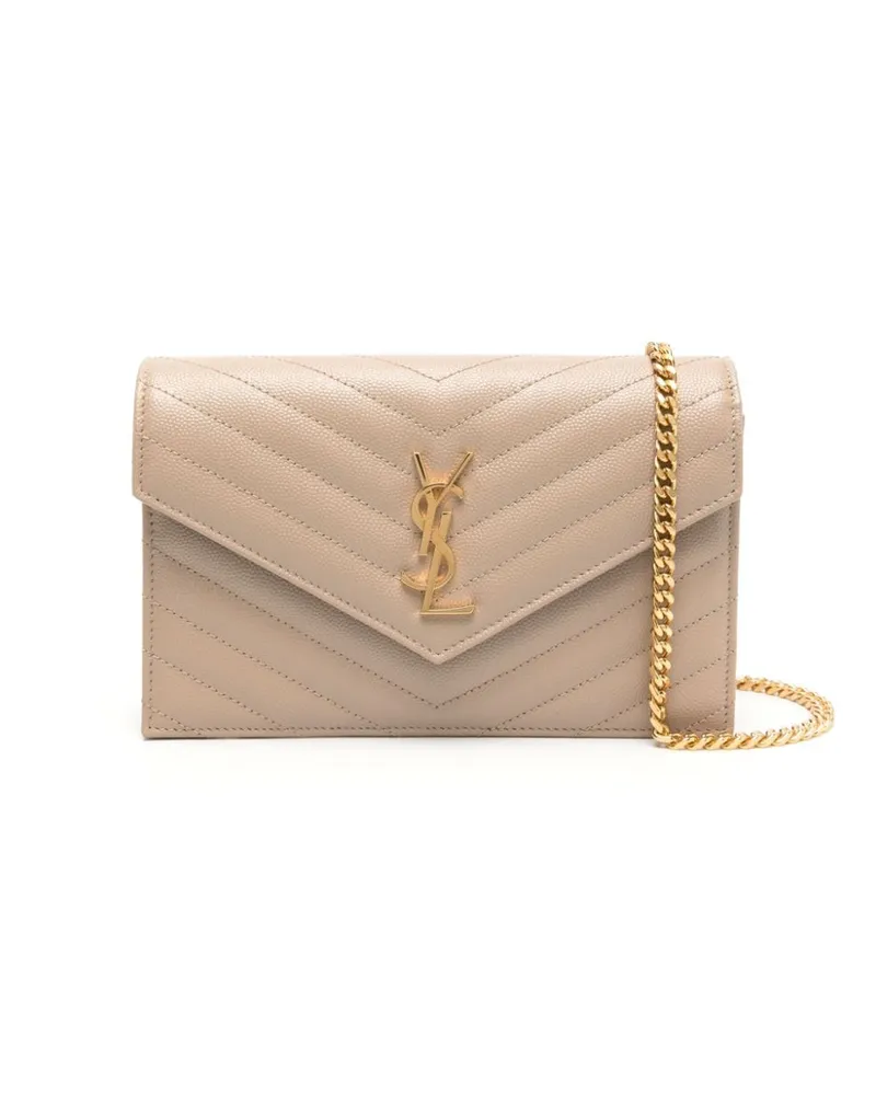 Saint Laurent Kleine Cassandre Handtasche - Nude Nude