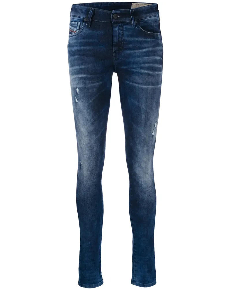 Diesel Ausgeblichene Skinny-Jeans - Blau Blau