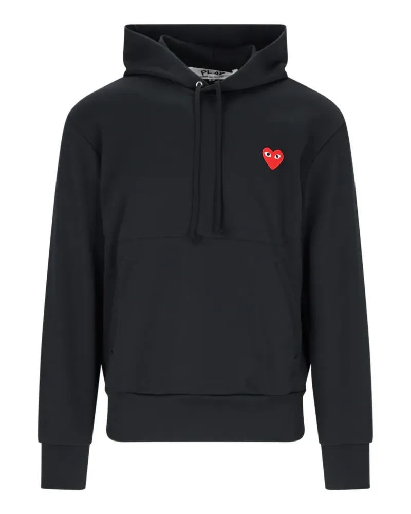 Comme des Garçons Hoodie mit Herz-Patch - Schwarz Schwarz