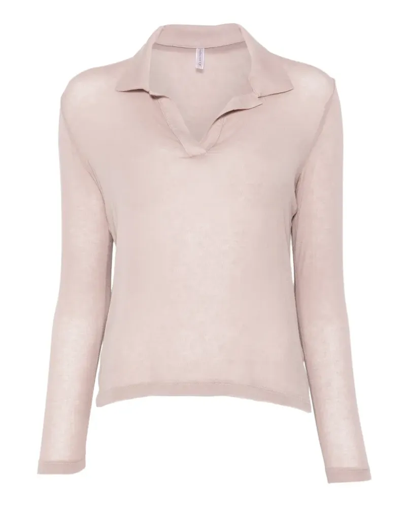 Daniele Fiesoli Langärmeliges Poloshirt - Rosa Rosa