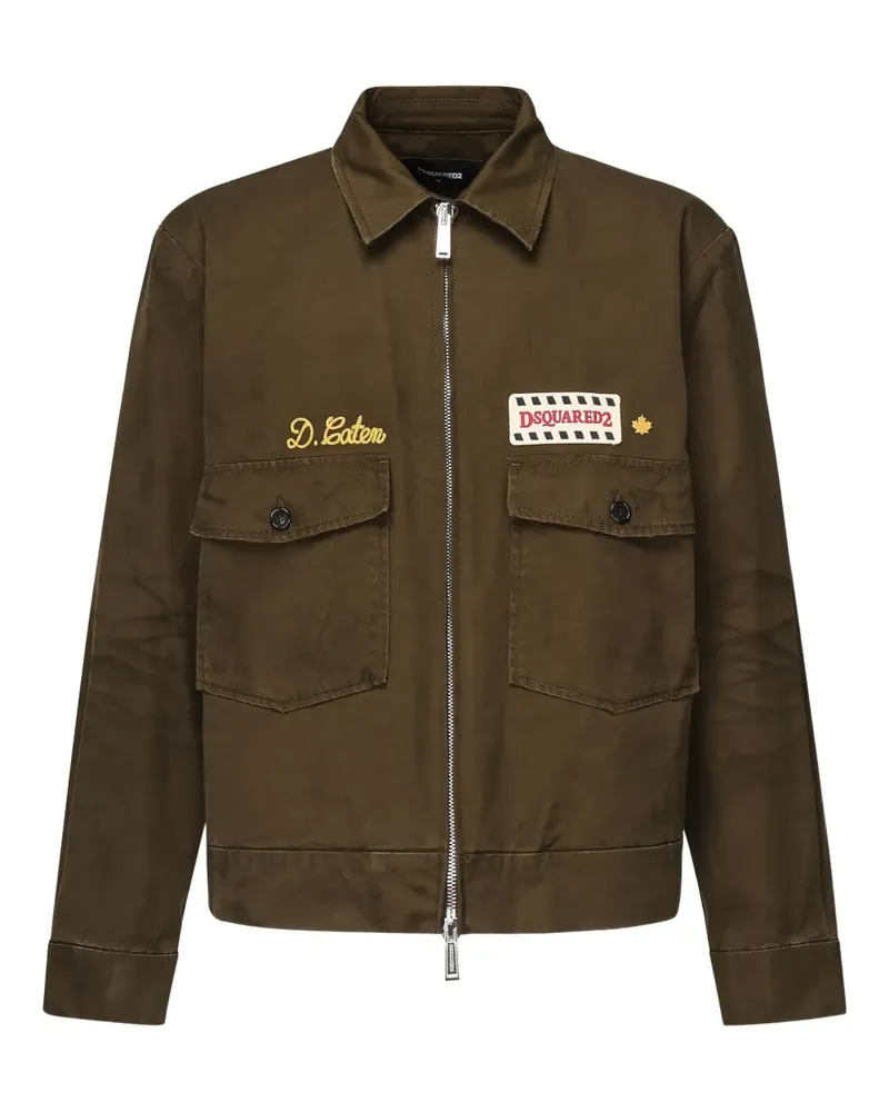 Dsquared2 Bestickte Jacke - Grün Grün