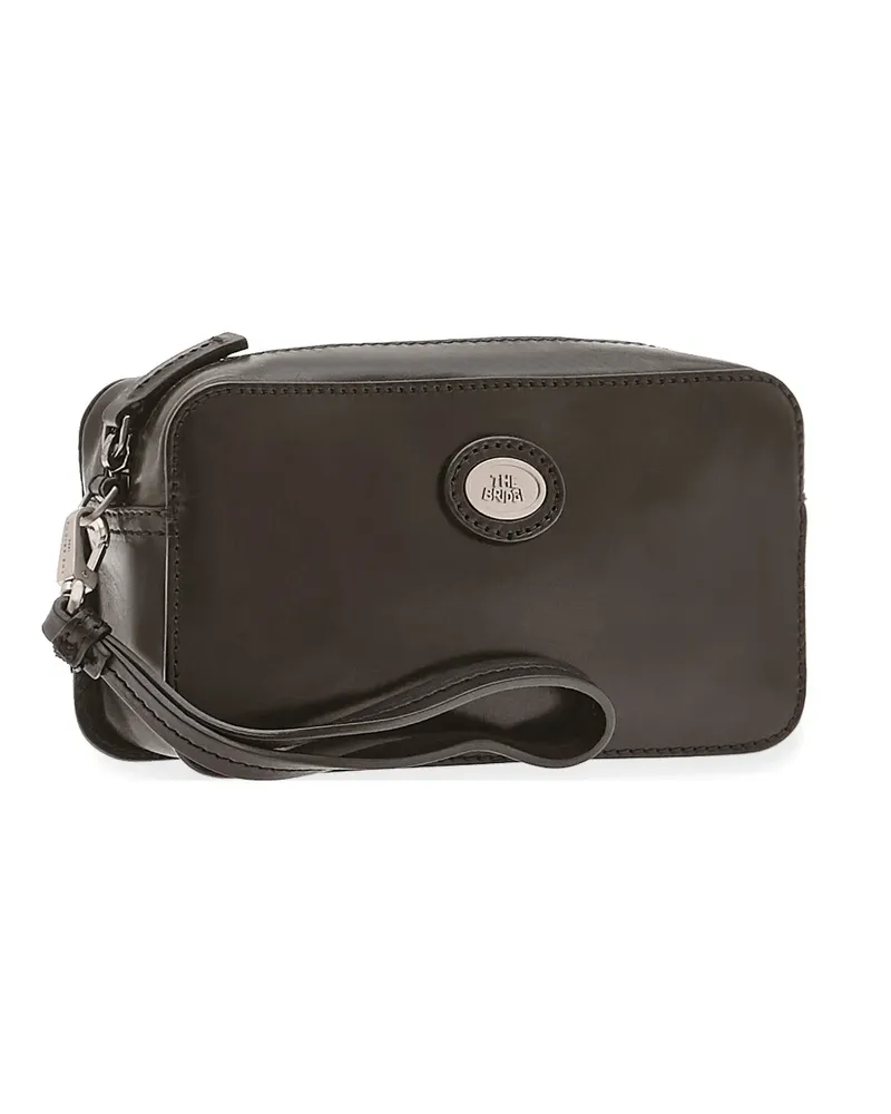 The Bridge Clutch mit Logo-Schild - Schwarz Schwarz