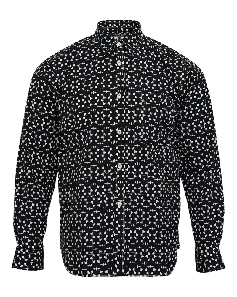 Comme des Garçons Hemd mit Print - Schwarz Schwarz
