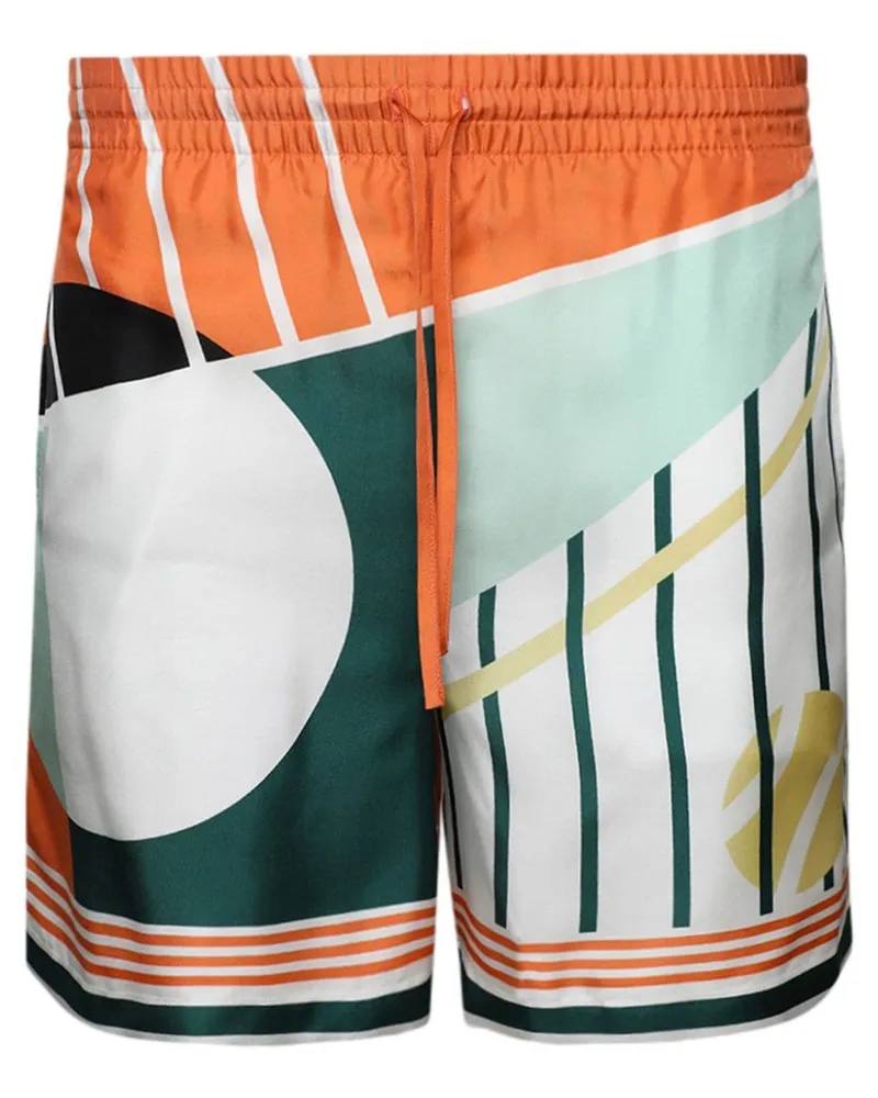 Casablanca Paris Court Abstrait Joggingshorts - Grün Grün