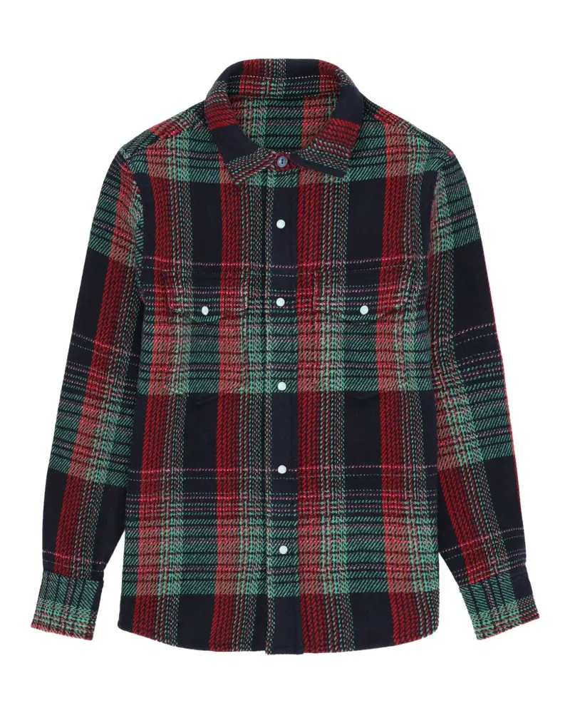 Fortela plaid overshirt - Schwarz Schwarz