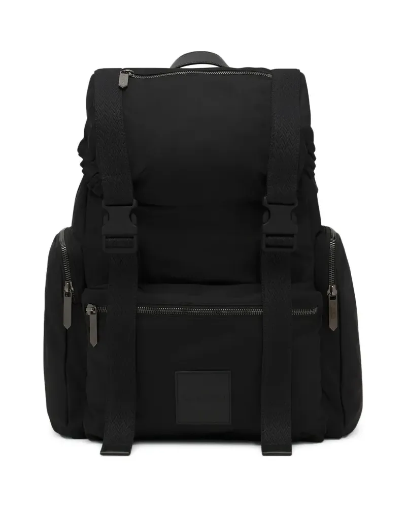 Lanvin Rucksack mit Logo-Patch - Schwarz Schwarz