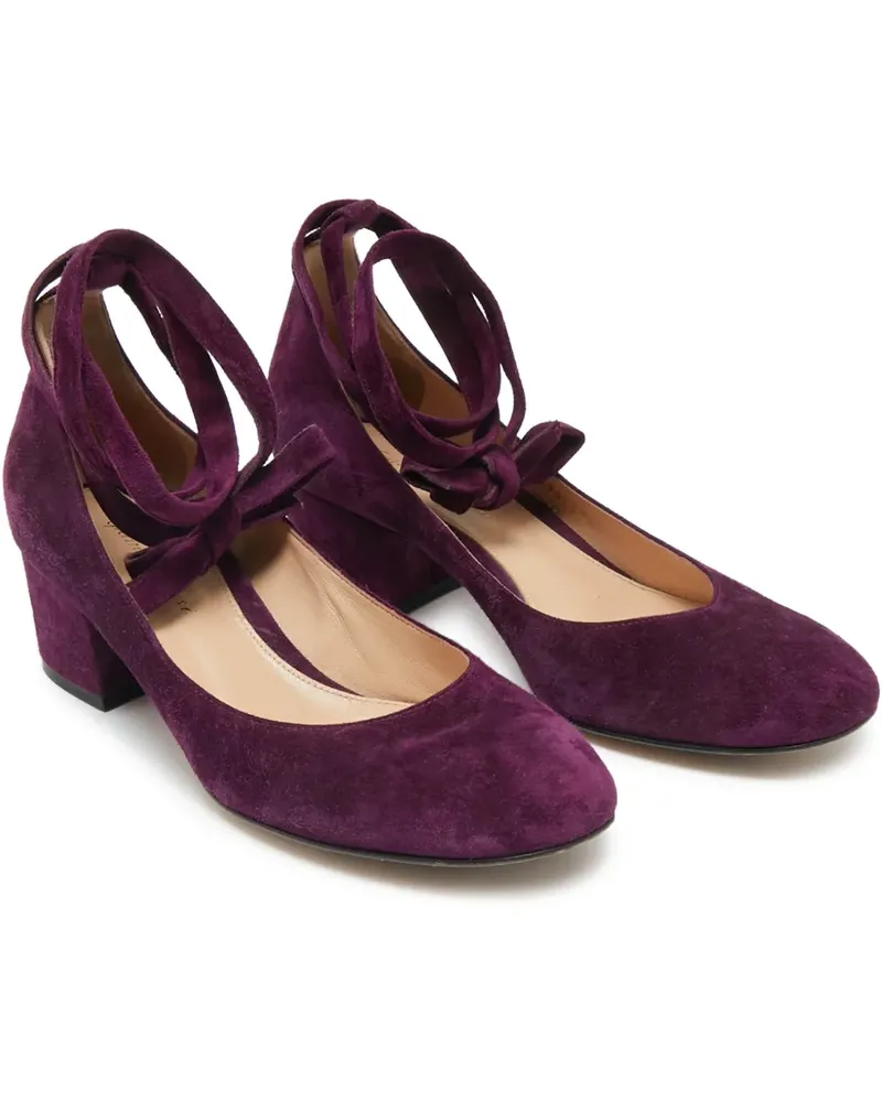 Gianvito Rossi suede strap pumps - Violett Violett