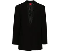 Sakko mit Logo-Applikation - Schwarz