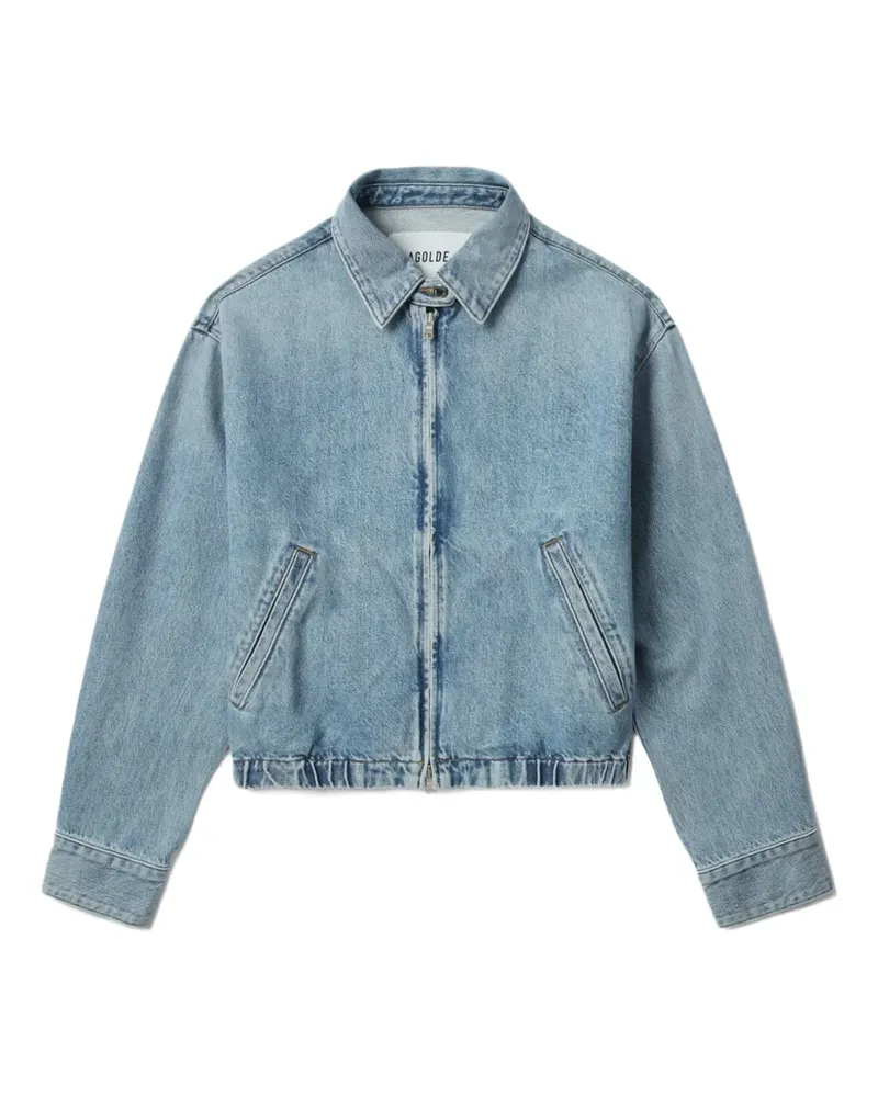 AGOLDE Nile Jeansjacke mit elastischem Bund - Blau Blau