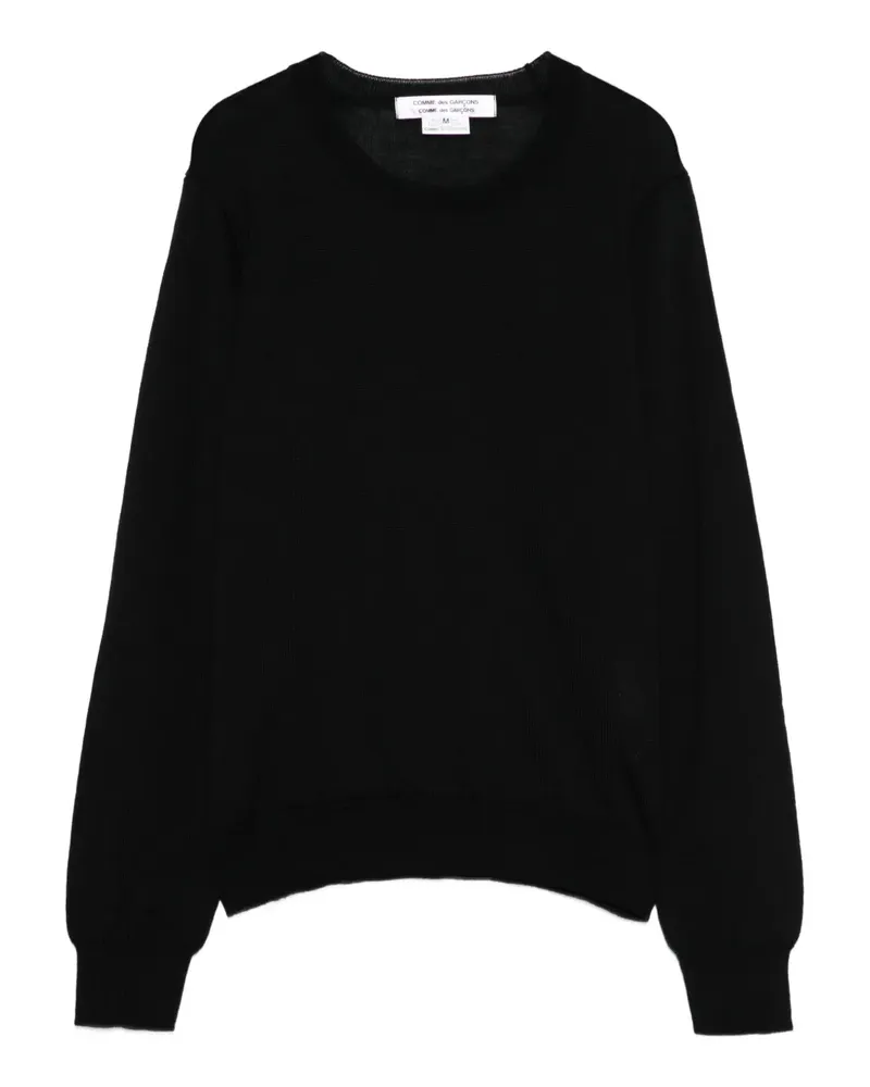 Comme des Garçons round-neck long-sleeve sweater - Schwarz Schwarz