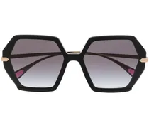 Sonnenbrille mit sechseckigem Design