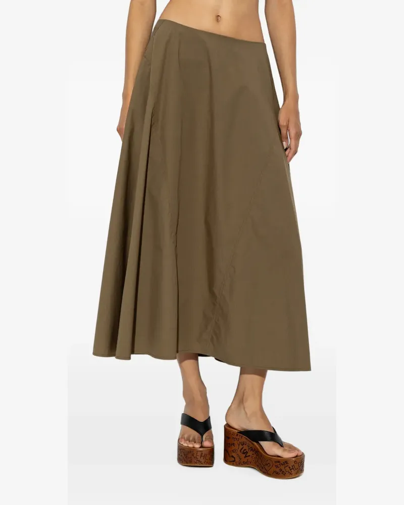 Tory Burch Rock aus Popeline - Grün Grün