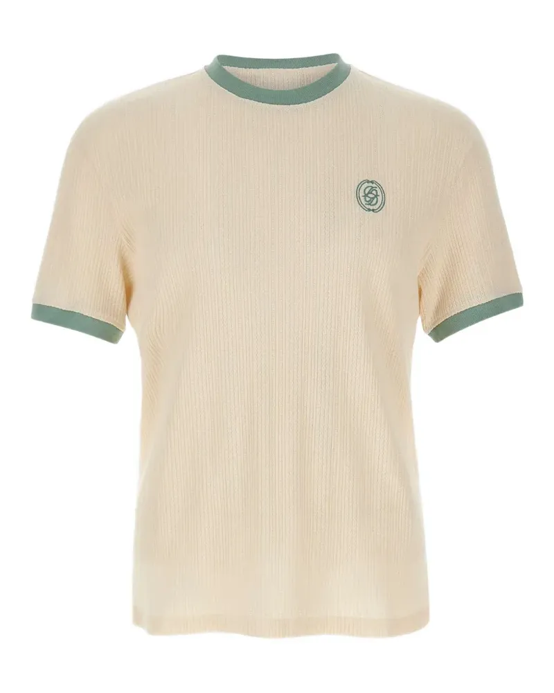 Drôle de Monsieur D Miroir embroidered T-shirt - Nude Nude