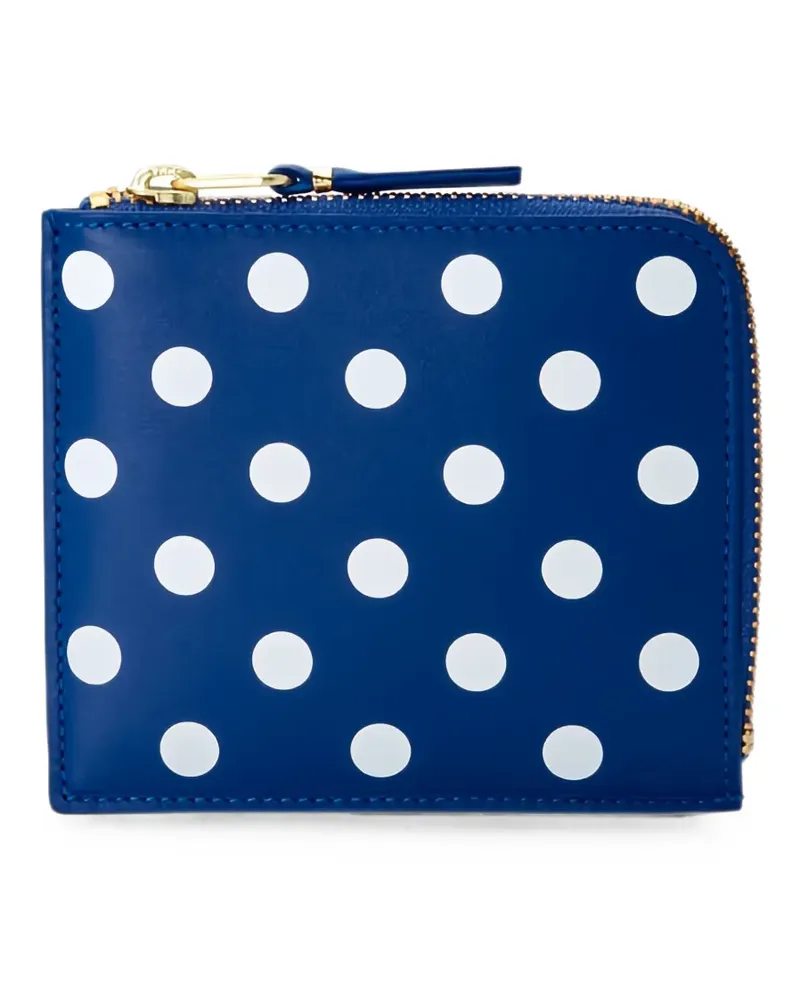 Comme des Garçons Portemonnaie mit Polka Dots - Blau Blau