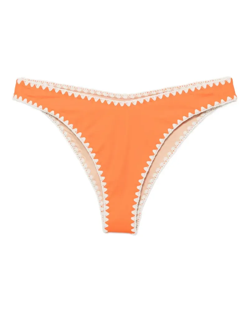 Leslie Amon Orange Slice bikini bottoms Orange
