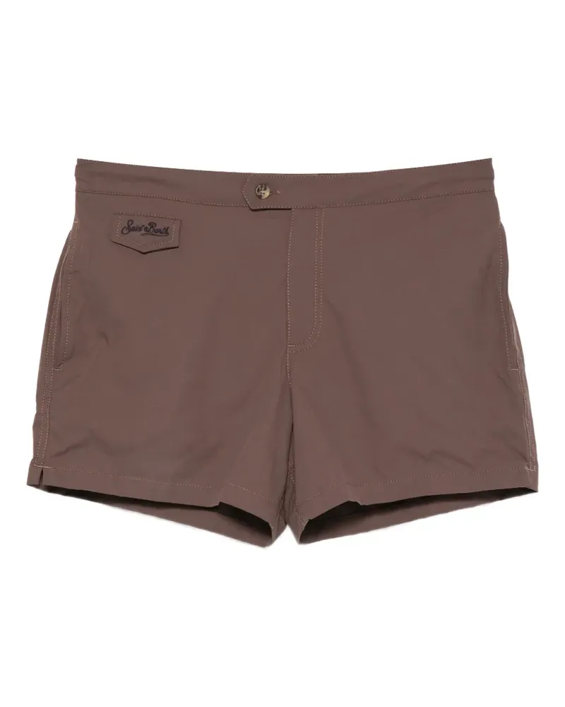 MC2 Saint Barth Harrys logo-patch swim shorts - Braun Braun