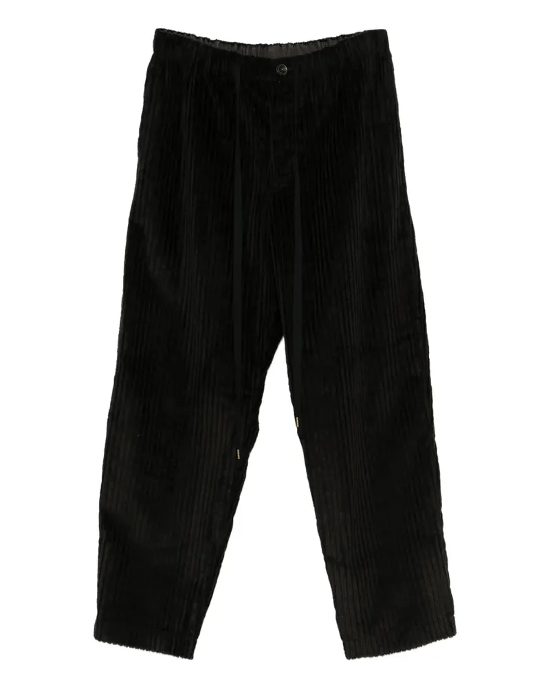 individual sentiments Cordhose mit Kordelzug - Schwarz Schwarz
