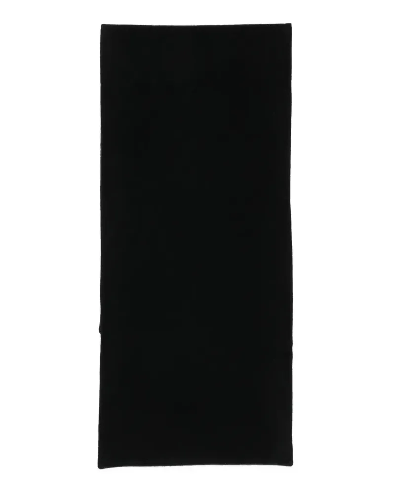 Rier Schal mit Logo-Patch - Schwarz Schwarz