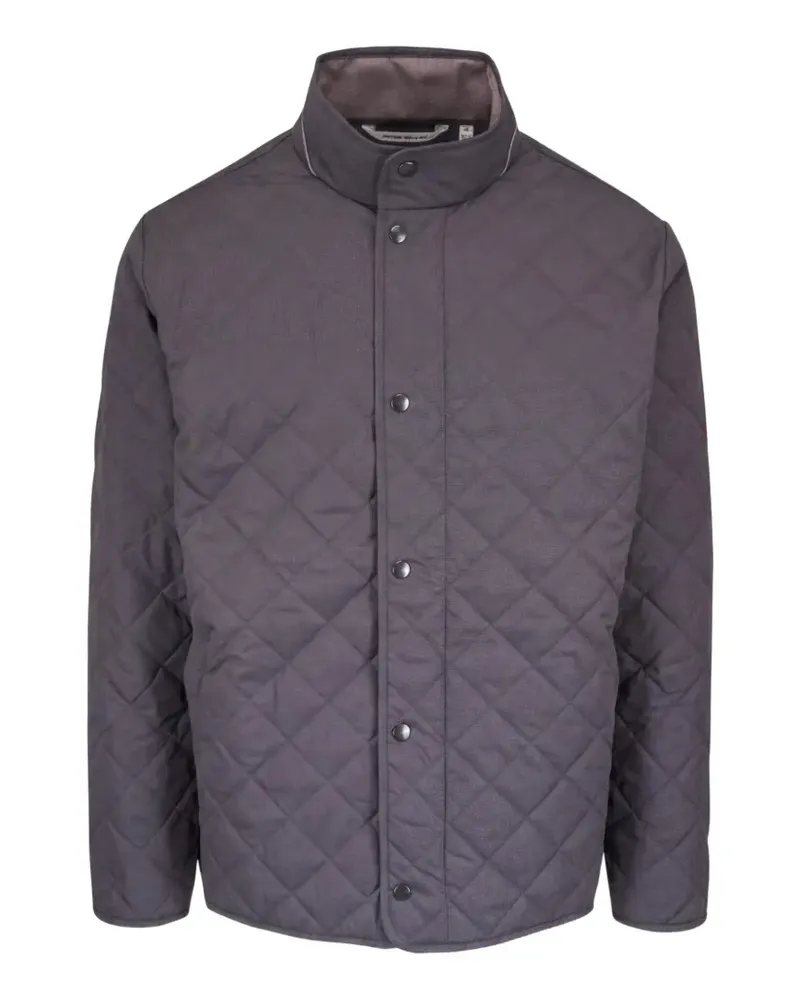 Peter Millar Gesteppte Jacke mit Stehkragen - Grau Grau