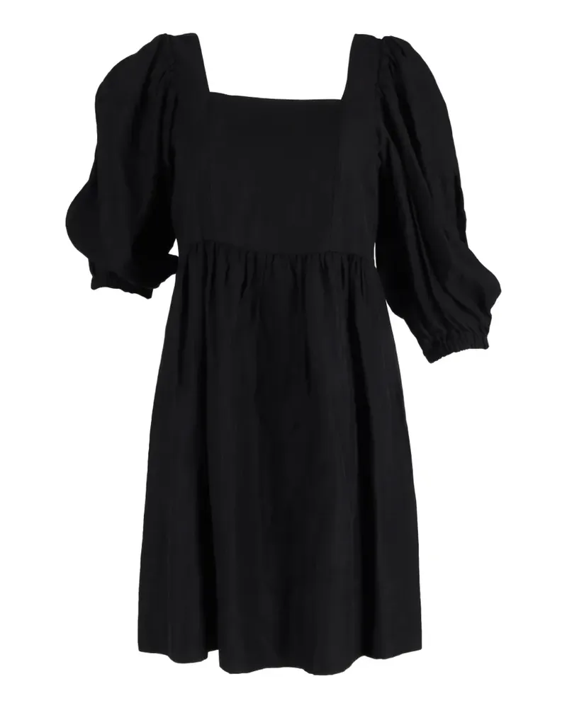 ba&sh Palavia square-neck puff-sleeve dress - Schwarz Schwarz