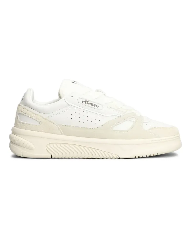 Ellesse Miles panelled lace-up leather sneakers - Weiß Weiß