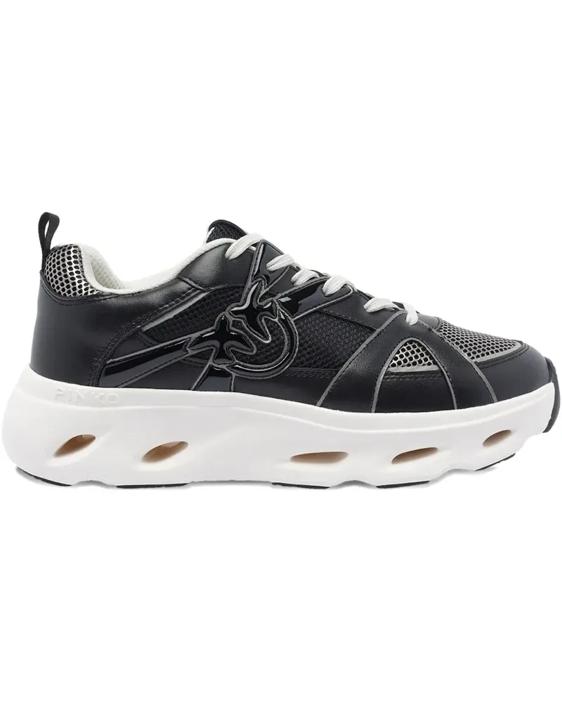 Pinko Mesh-Sneakers mit Logo-Detail - Schwarz Schwarz