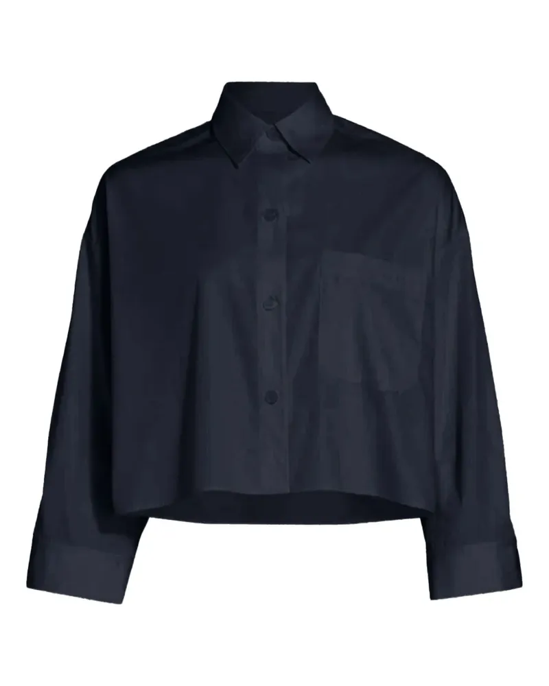 TWP Superfine pocket cropped shirt - Blau Blau