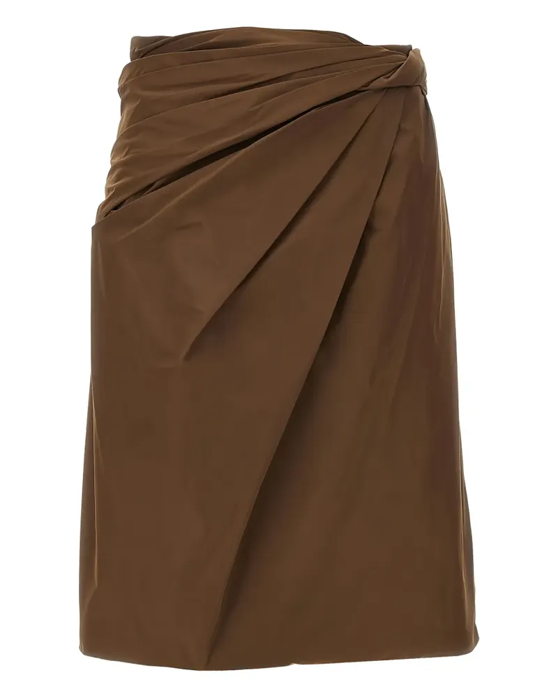 Bally Drapierter Rock - Braun Braun