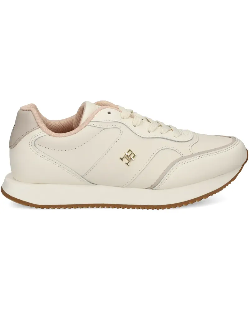 Tommy Hilfiger Sneakers mit Schnürung - Weiß Weiß
