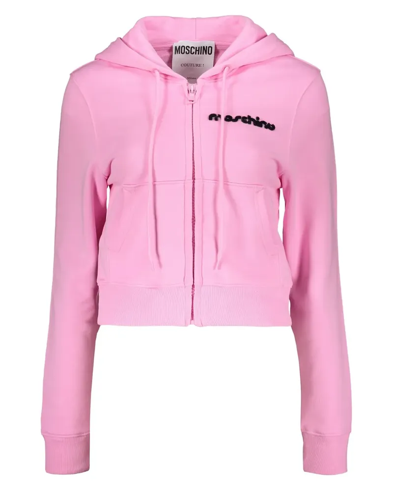 Moschino Kapuzenjacke mit Reißverschluss - Rosa Rosa