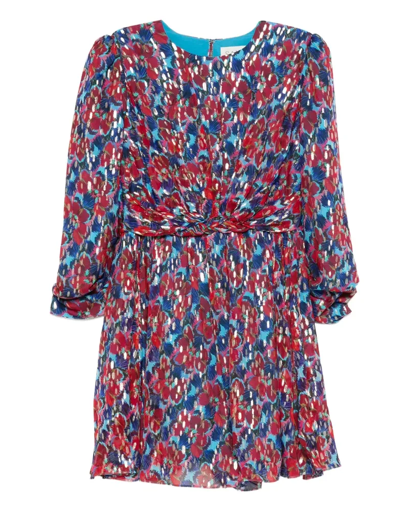 Saloni Blythe Minikleid mit Blumen - Rot Rot