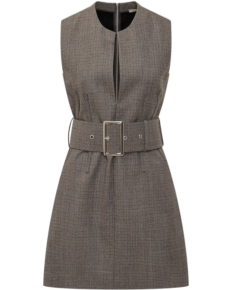 Stella McCartney Minikleid mit Gürtel - Braun Braun